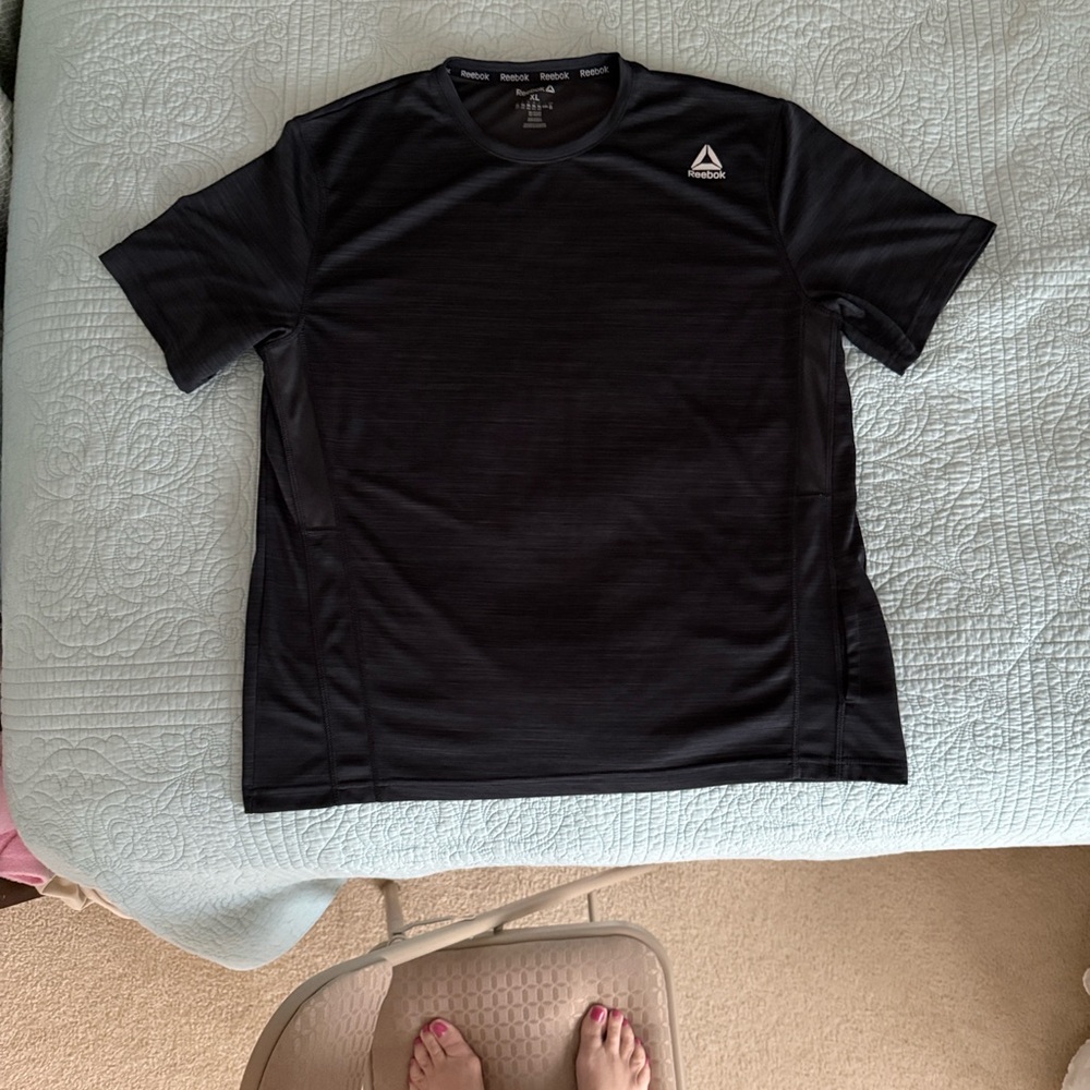 Reebok Men's Charcoal Athletic Tee